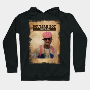 Vintage Old Paper 80s Style Soulja Boy /// Lets Go Hoodie